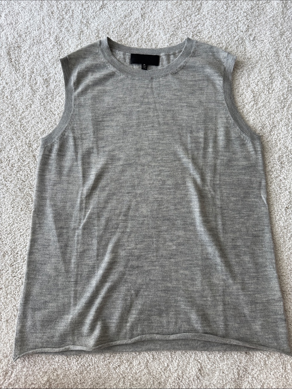 Nili Lotan Cashmere Sleeveless Knit Top - Gray